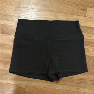 Black Eucalyptus died organic cotton Women's booty Shorts